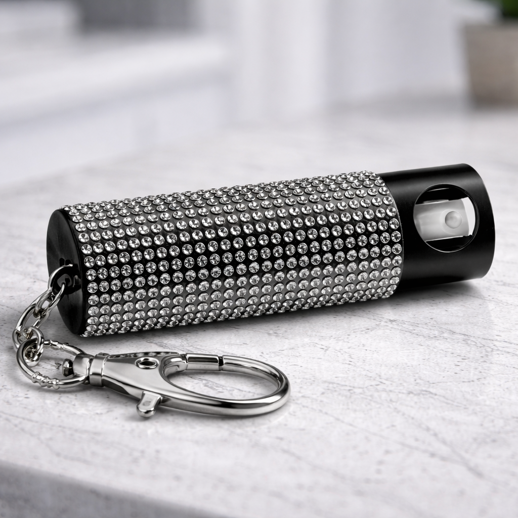 Personal Safety Spray Keychain – Diamond Style Kit