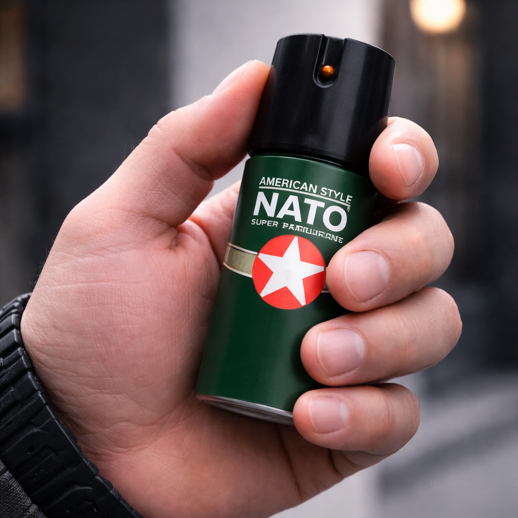 Personal Safety Keychain Spray 110ml – Compact Round Design