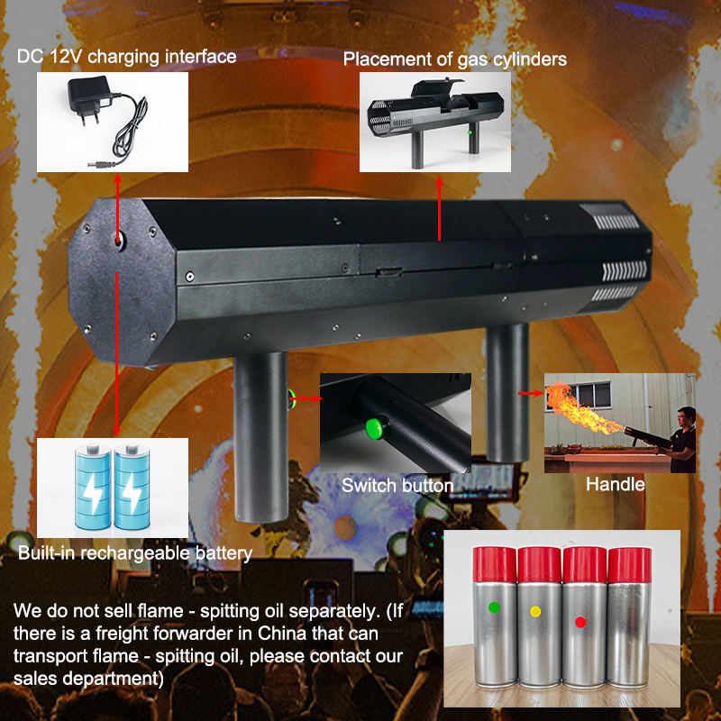 PYRO PRO – Handheld Fire Show Torch (Professional Spectacle Use)